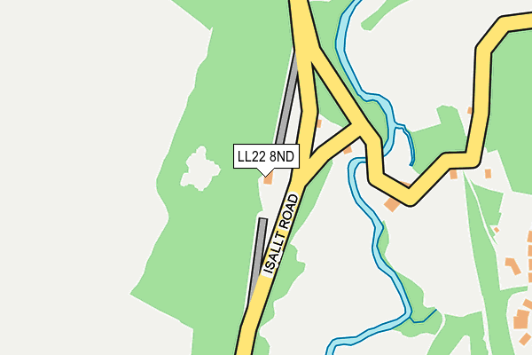 LL22 8ND map - OS OpenMap – Local (Ordnance Survey)