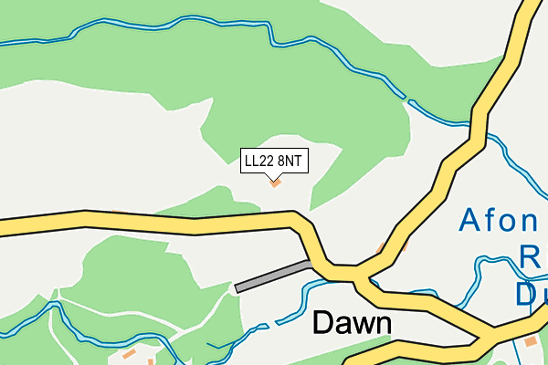 LL22 8NT map - OS OpenMap – Local (Ordnance Survey)