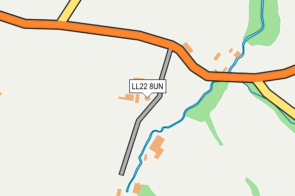 LL22 8UN map - OS OpenMap – Local (Ordnance Survey)