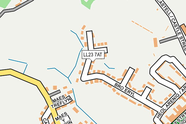 LL23 7AT map - OS OpenMap – Local (Ordnance Survey)