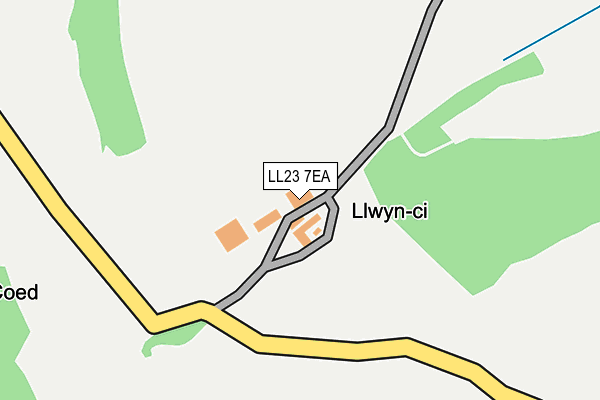 LL23 7EA map - OS OpenMap – Local (Ordnance Survey)