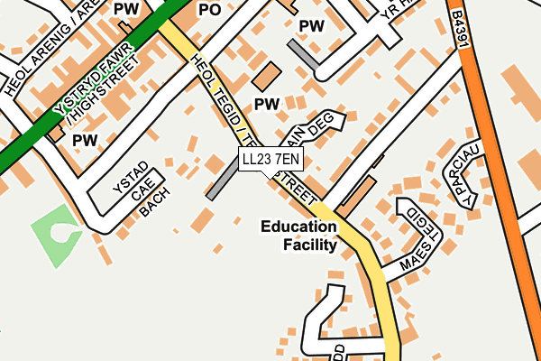 LL23 7EN map - OS OpenMap – Local (Ordnance Survey)