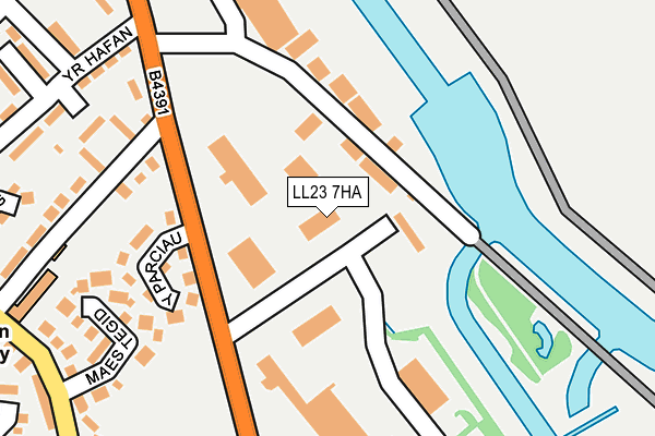LL23 7HA map - OS OpenMap – Local (Ordnance Survey)