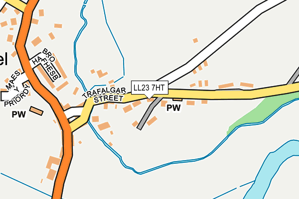 LL23 7HT map - OS OpenMap – Local (Ordnance Survey)