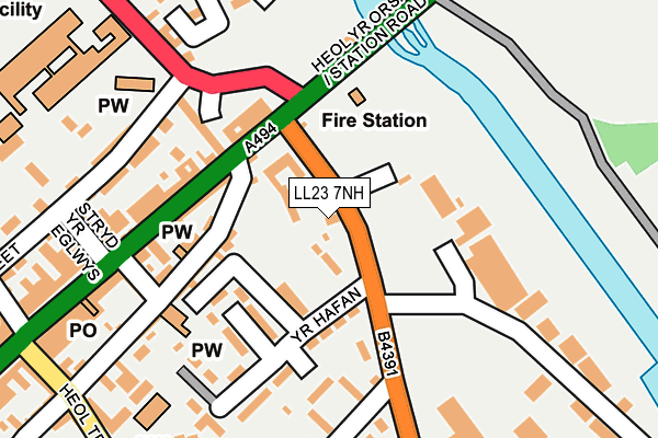LL23 7NH map - OS OpenMap – Local (Ordnance Survey)
