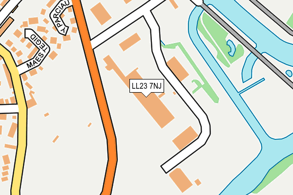 LL23 7NJ map - OS OpenMap – Local (Ordnance Survey)