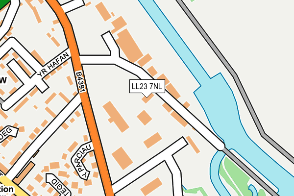 LL23 7NL map - OS OpenMap – Local (Ordnance Survey)