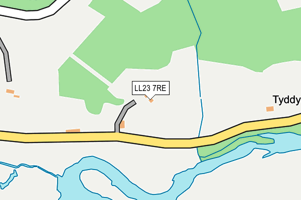 LL23 7RE map - OS OpenMap – Local (Ordnance Survey)