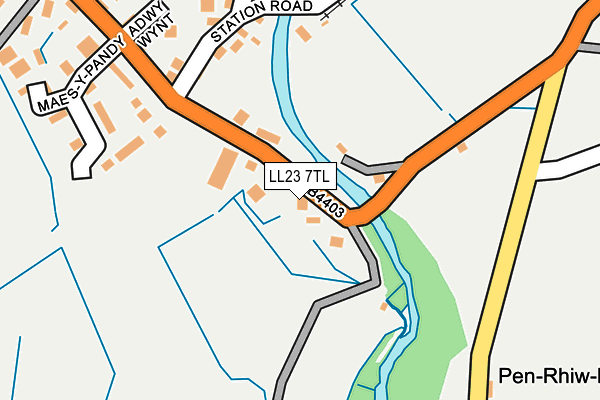 LL23 7TL map - OS OpenMap – Local (Ordnance Survey)
