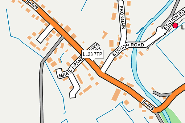 LL23 7TP map - OS OpenMap – Local (Ordnance Survey)