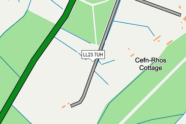 LL23 7UH map - OS OpenMap – Local (Ordnance Survey)