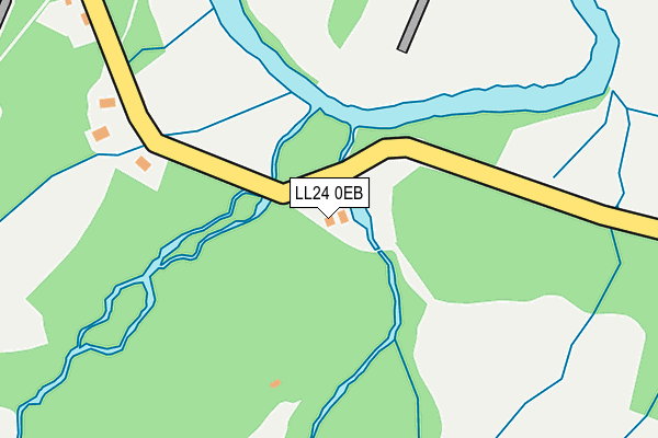 LL24 0EB map - OS OpenMap – Local (Ordnance Survey)