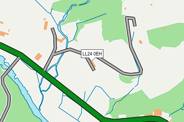 LL24 0EH map - OS OpenMap – Local (Ordnance Survey)