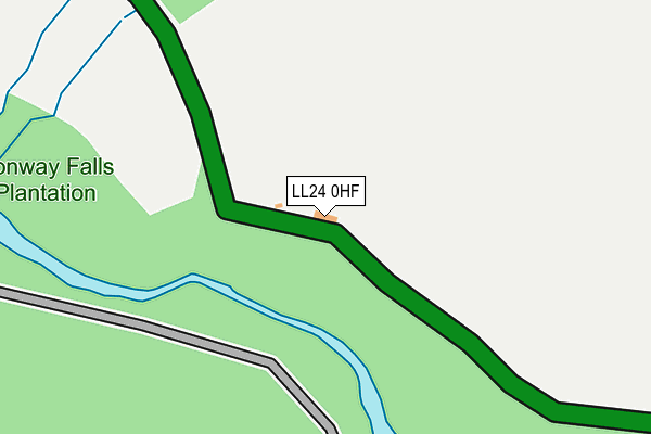 LL24 0HF map - OS OpenMap – Local (Ordnance Survey)