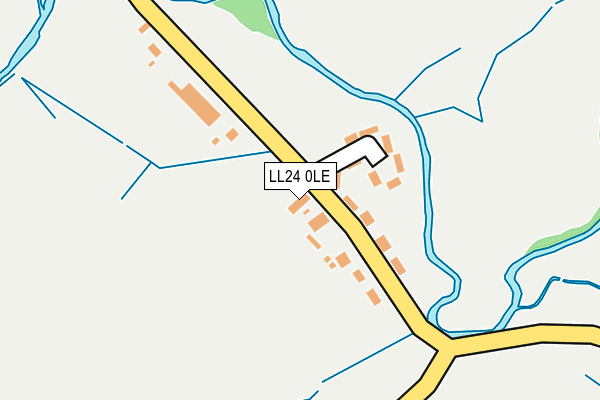 LL24 0LE map - OS OpenMap – Local (Ordnance Survey)