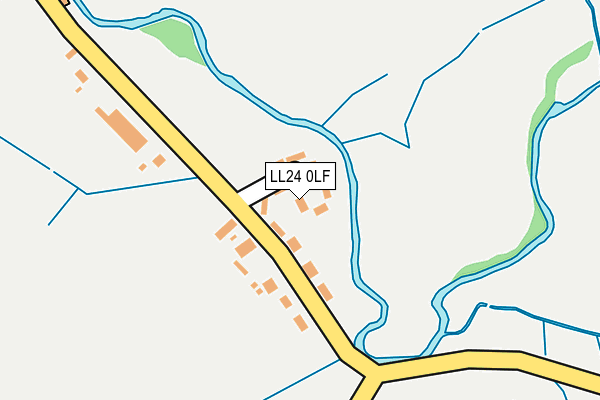 LL24 0LF map - OS OpenMap – Local (Ordnance Survey)