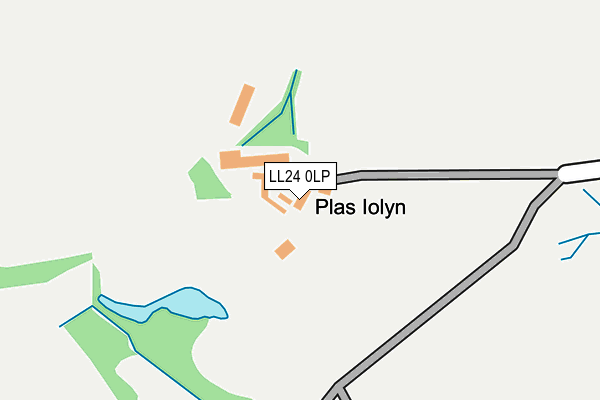 LL24 0LP map - OS OpenMap – Local (Ordnance Survey)
