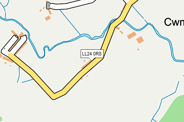 LL24 0RS map - OS OpenMap – Local (Ordnance Survey)