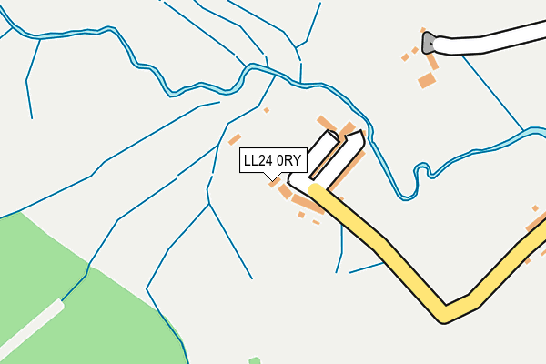 LL24 0RY map - OS OpenMap – Local (Ordnance Survey)