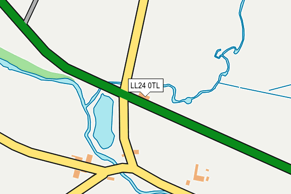 LL24 0TL map - OS OpenMap – Local (Ordnance Survey)