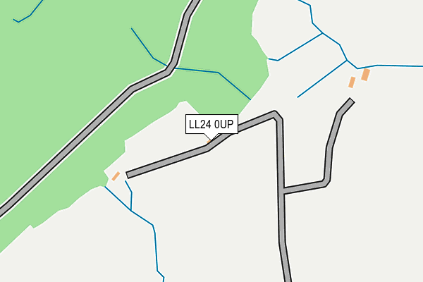 LL24 0UP map - OS OpenMap – Local (Ordnance Survey)