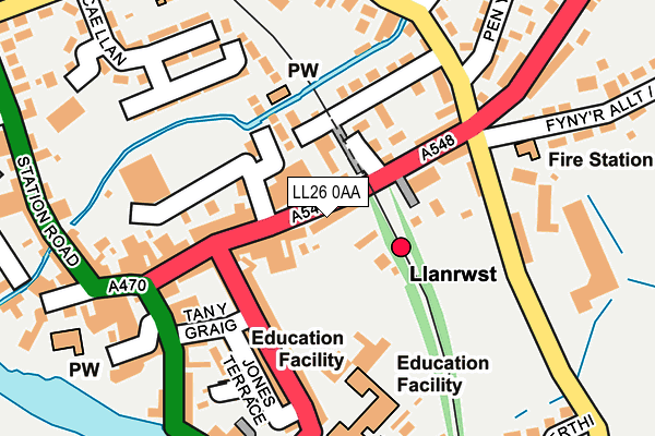 Map of CWMNI DATRYS CYF at local scale