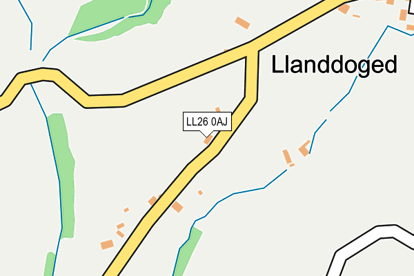LL26 0AJ map - OS OpenMap – Local (Ordnance Survey)