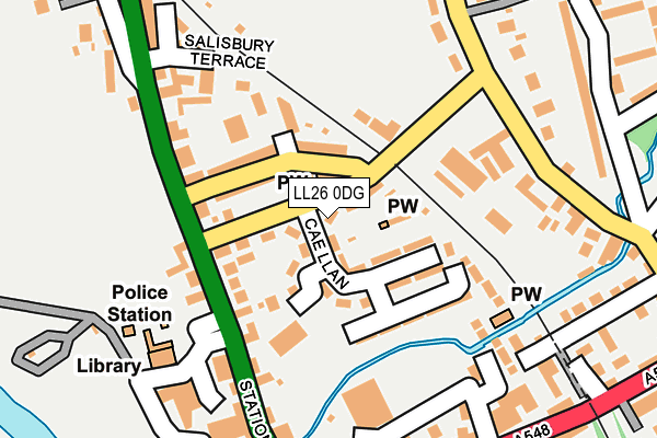 LL26 0DG map - OS OpenMap – Local (Ordnance Survey)