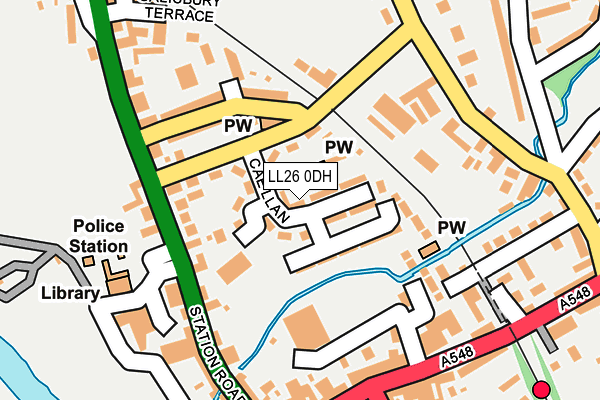 LL26 0DH map - OS OpenMap – Local (Ordnance Survey)