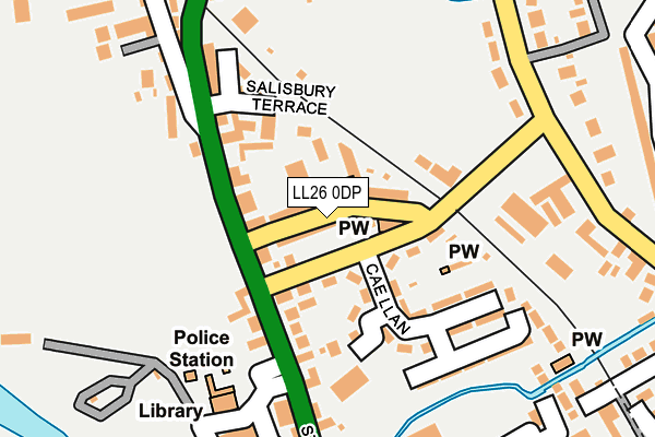 LL26 0DP map - OS OpenMap – Local (Ordnance Survey)