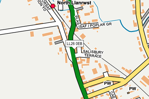 LL26 0EB map - OS OpenMap – Local (Ordnance Survey)