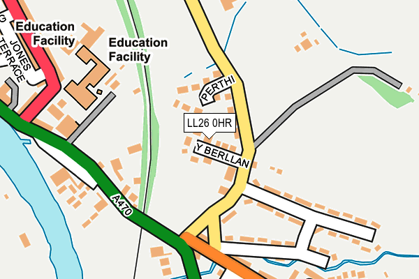 LL26 0HR map - OS OpenMap – Local (Ordnance Survey)