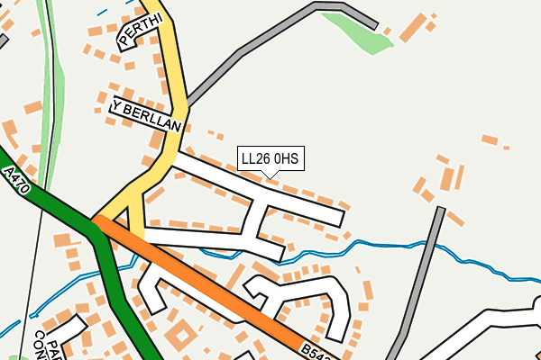 LL26 0HS map - OS OpenMap – Local (Ordnance Survey)