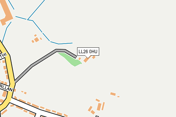 LL26 0HU map - OS OpenMap – Local (Ordnance Survey)