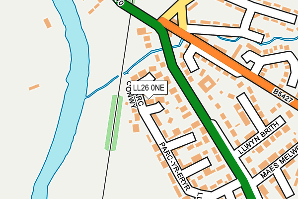 LL26 0NE map - OS OpenMap – Local (Ordnance Survey)
