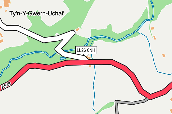 LL26 0NH map - OS OpenMap – Local (Ordnance Survey)