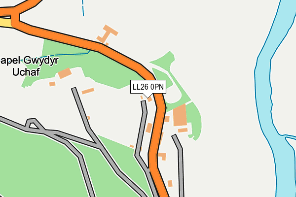 LL26 0PN map - OS OpenMap – Local (Ordnance Survey)