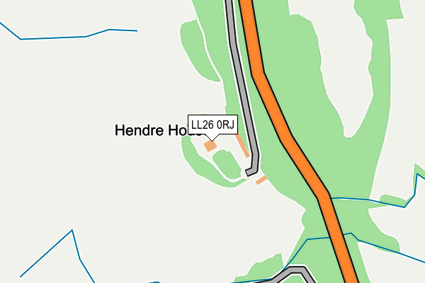LL26 0RJ map - OS OpenMap – Local (Ordnance Survey)