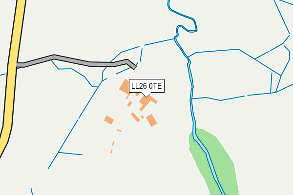 LL26 0TE map - OS OpenMap – Local (Ordnance Survey)