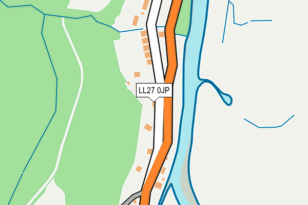 LL27 0JP map - OS OpenMap – Local (Ordnance Survey)