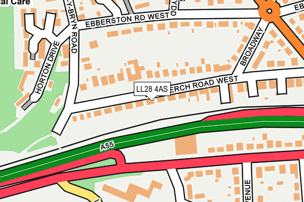 LL28 4AS map - OS OpenMap – Local (Ordnance Survey)