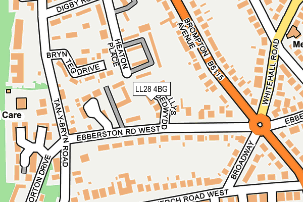 LL28 4BG map - OS OpenMap – Local (Ordnance Survey)