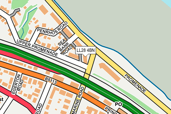 LL28 4BN map - OS OpenMap – Local (Ordnance Survey)