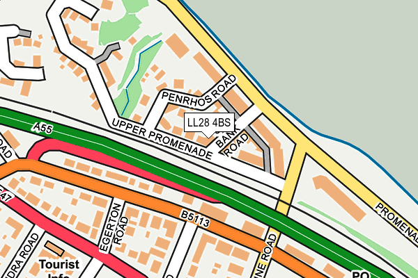 LL28 4BS map - OS OpenMap – Local (Ordnance Survey)