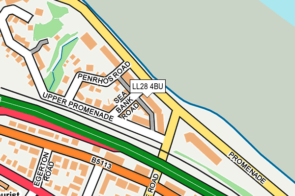 LL28 4BU map - OS OpenMap – Local (Ordnance Survey)