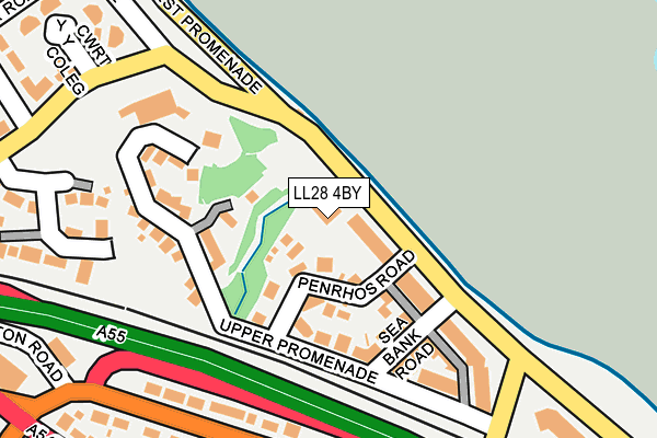 LL28 4BY map - OS OpenMap – Local (Ordnance Survey)