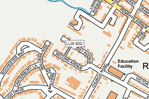 LL28 4DQ map - OS OpenMap – Local (Ordnance Survey)