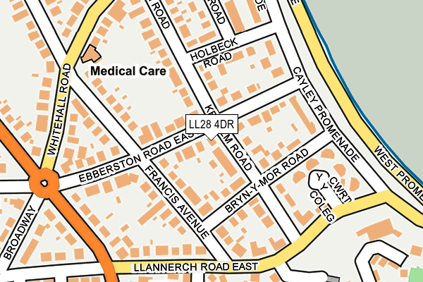 LL28 4DR map - OS OpenMap – Local (Ordnance Survey)
