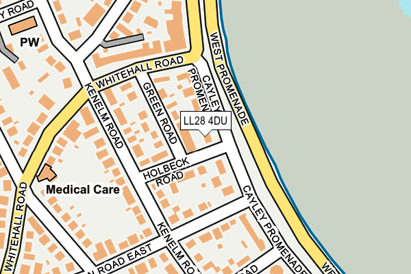 LL28 4DU map - OS OpenMap – Local (Ordnance Survey)