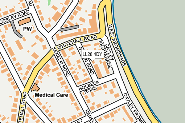 LL28 4DY map - OS OpenMap – Local (Ordnance Survey)